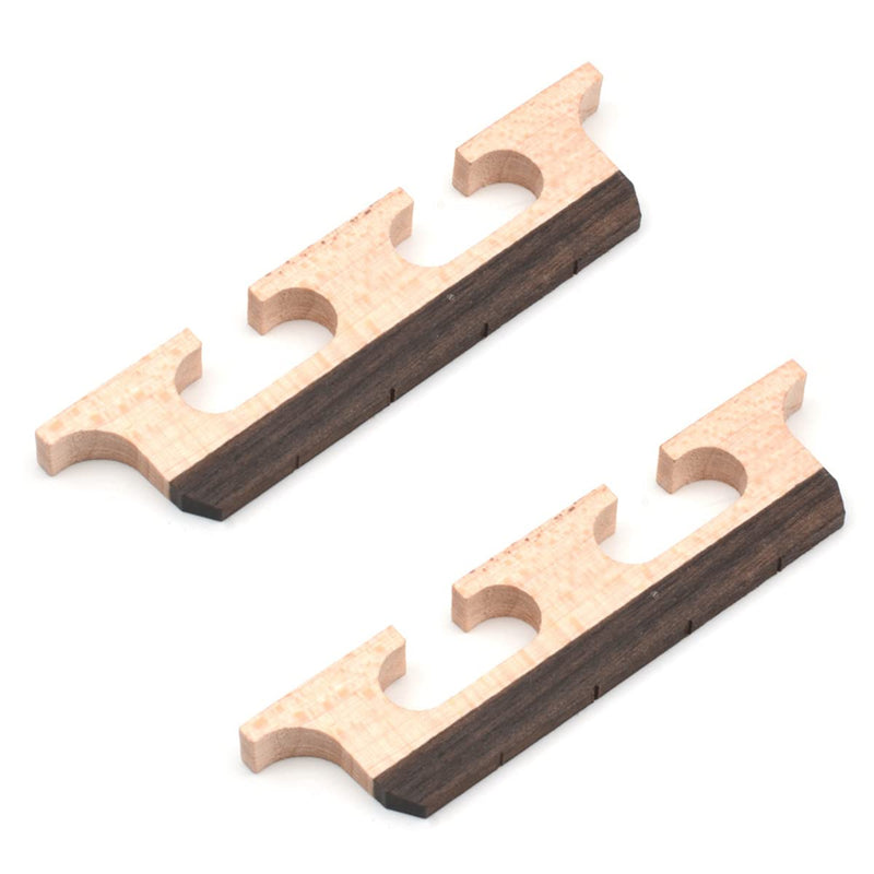 4-String Banjo Bridge Ebony Maple Bridge Banjo Banjolele Parts Accessories 2Pcs 4-String Bridge