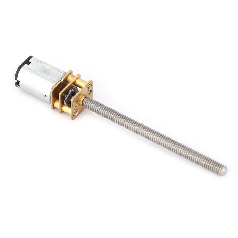 [AUSTRALIA] - ViaGasaFamido N20 Gear Motor Mini Metal Gear Motor Speed Reducer for Lead Ball Screws DC with 55 mm Long M4 Threaded Spindle (200 Rpm), Gear Motor 