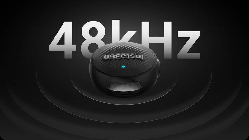 Insta360 Mic Air,Ultralight 7.9g Transmitter, as Compact as a Coin, 48kHz Audio with Built-in Noise Reduction, 10-Hour Battery Life, 300m Range, X5/X4/ACE PRO 2, Flow/Flow 2/Flow 2 PRO((1 TX + 1 RX) 1 TX + 1 RX