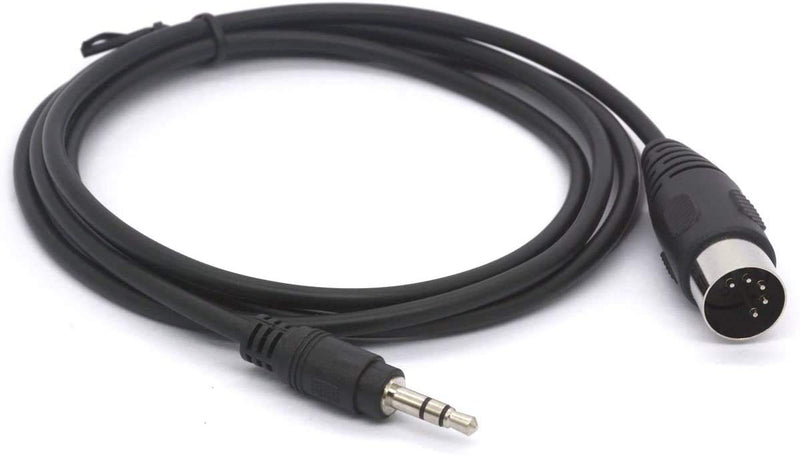 MIDI Cable, 3.5mm 1/8 inch TRS Stereo Male Jack to 5 Pin Din Plug Converter Cord Audio Cable (1.5meter)