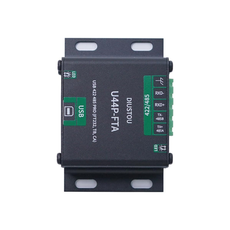 FT232 USB 422 485 Interconvertible Serial Module SP3485 with Isolation Industrial Serial Adapter Metal Housing Lightning Surge Protected 2M Baud Rate Serial Communication Adapter