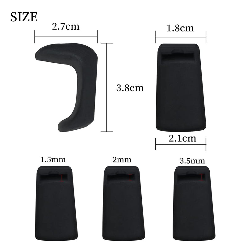 OriGlam Rubber Clarinet Thumb Rest Cushion Protector, Oboe Clarinet Thumb Cushion 1.45-1.75cm Thumb Finger Rest Cushion (3.5mm)