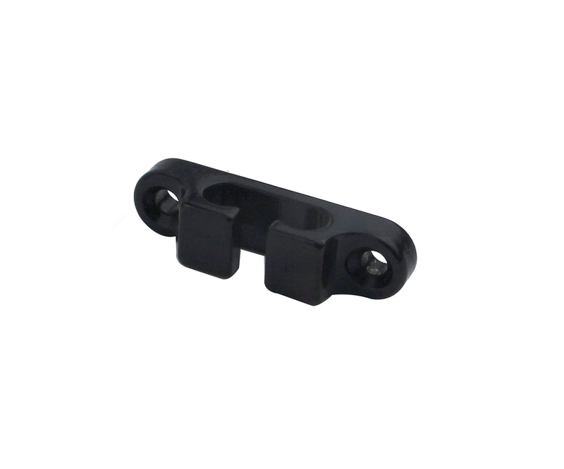 Guyker 2Pcs 2-String Retainer/String Guide for Electric Bass Head Retainer String Tree String Buckle Guide Groove Bass String SR4, Black