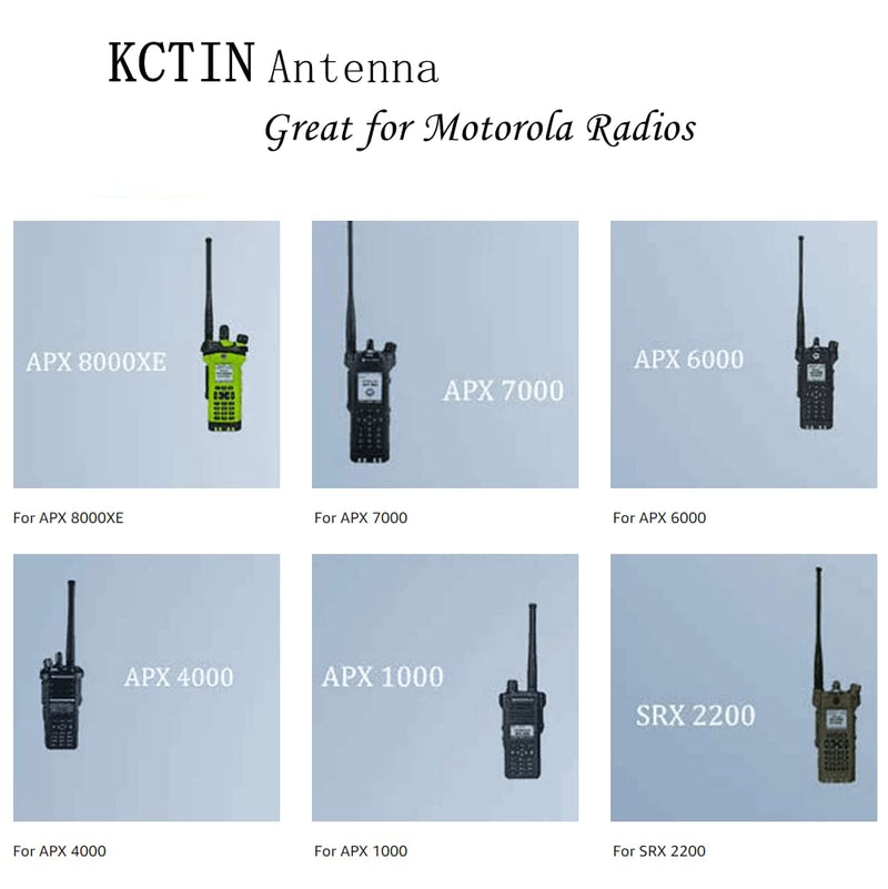 Antenna for Motorola, GPS Antenna Stubby APX 764-870MHz Signal Band and 7-800 GPS (NAR6595A Short Antenna) by KCTIN (1 Pack)