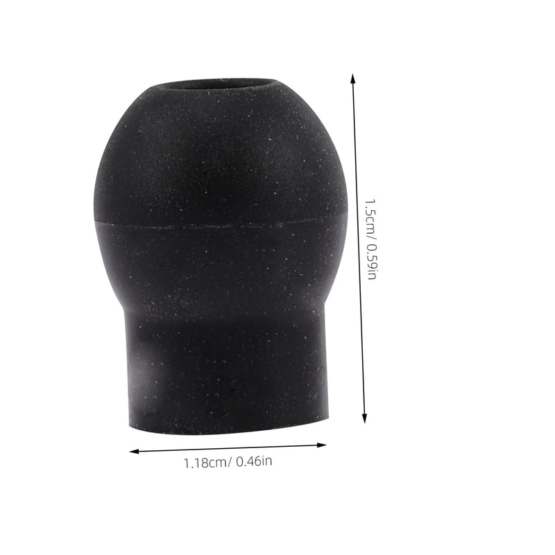 Healvian Pack of 4 Ear Plugs Accessories Ear Plugs Non Medical Not Medical Not Medical Soft Ear Tips Replacement Earplugs Not Medical Not Medical Not 1.5x1.2cm black