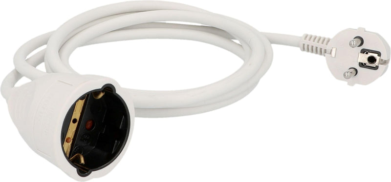 UNITEC Schuko Extension H05VV-F3G 1.5 mm² IP20 2 m White