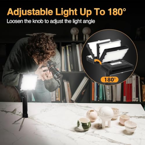 EMART 60 LED Portable Product Photography Light for Tabletop Photo,2-Pack Continuous