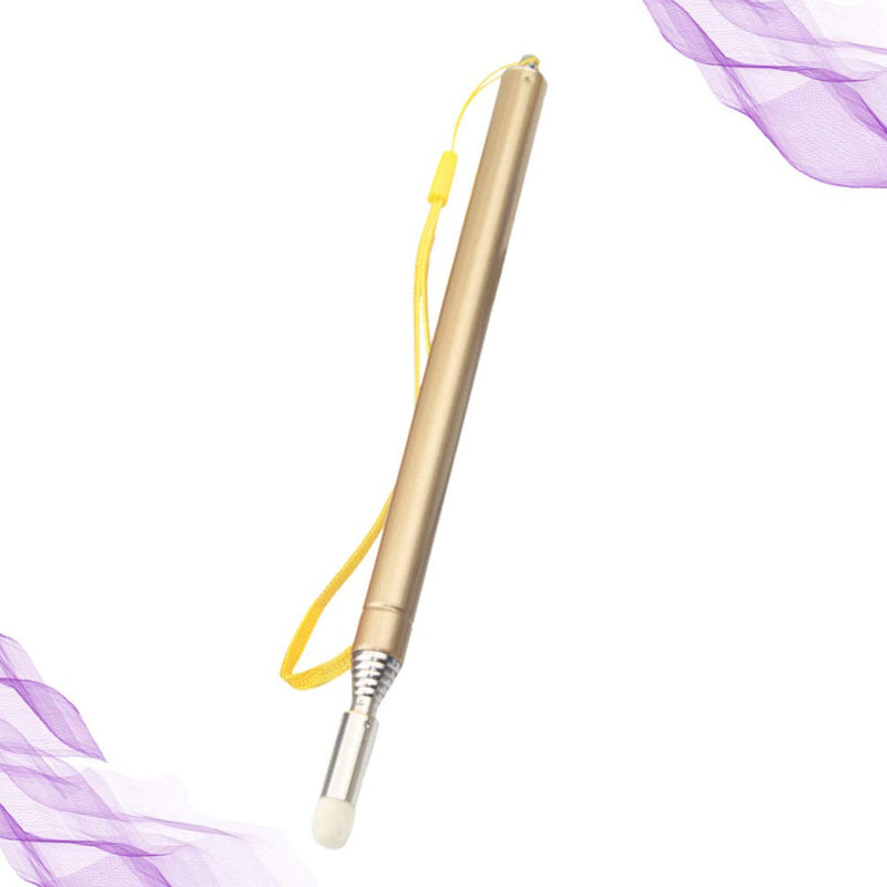 STOBOK Telescopic Pointer Teaching Pointers Extendable Hand Pointer Stainless Steel Classroom Whiteboard Pointer for Teachers (Gold) Golden