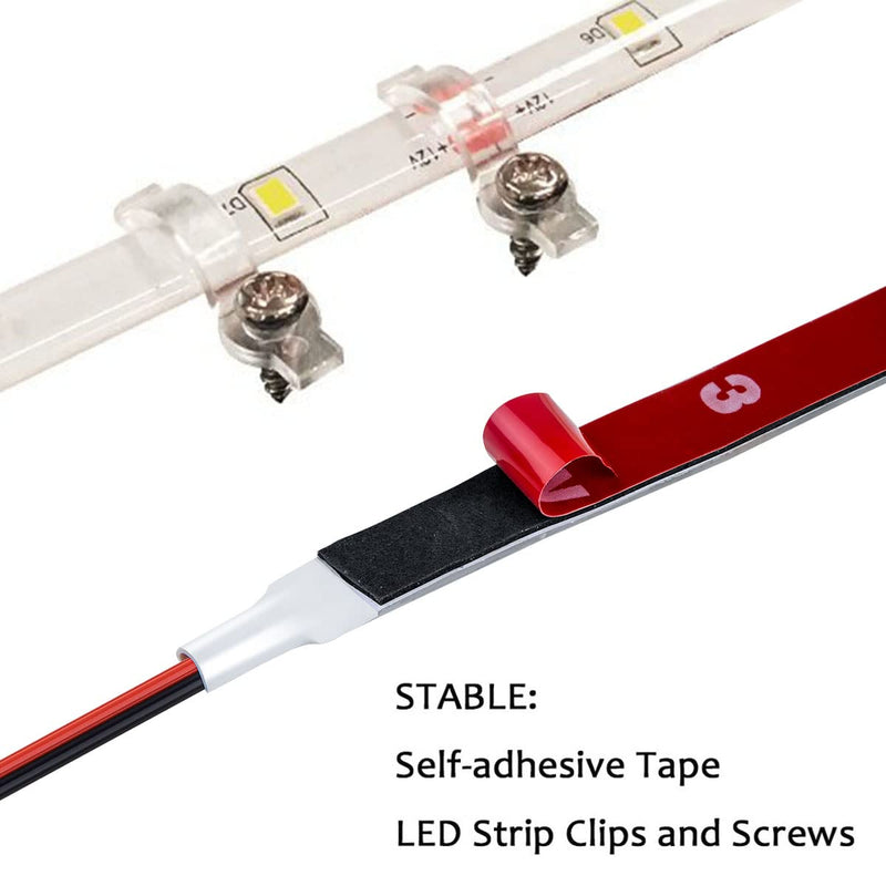 [AUSTRALIA] - Seaponer Marine Led Strip Lights, Pontoon Light Strip for Jon Bass Boat Sailboat Kayak, Marine Led Lights for Boats Deck Light Light Courtesy Interior Lights Fishing Night, 12v, 10m(32.8ft) (wihte) wihte 
