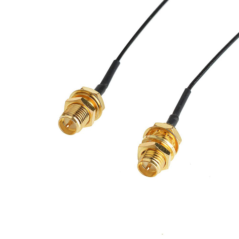 2 x 8dBi 2.4GHz 5GHz 5.8GHz Dual Band WiFi RP-SMA Male Antenna | 2 x 35CM U.FL/IPEX to RP SMA Female Pigtail Cable for Mini PCIe Wireless Card Routers, PC Desktop FPV UAV Drone PS4 Build