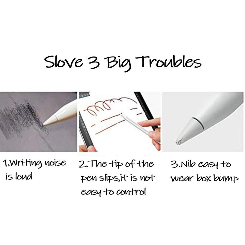 OneCut 8 Pcs Silicone Pencil Nib/Tip Protector Cap for Drawing Noiseless Compatible for Apple Pencil 1st/2nd Replacement Non-Slip Writing Nib/Tip Protector (Clear) Clear