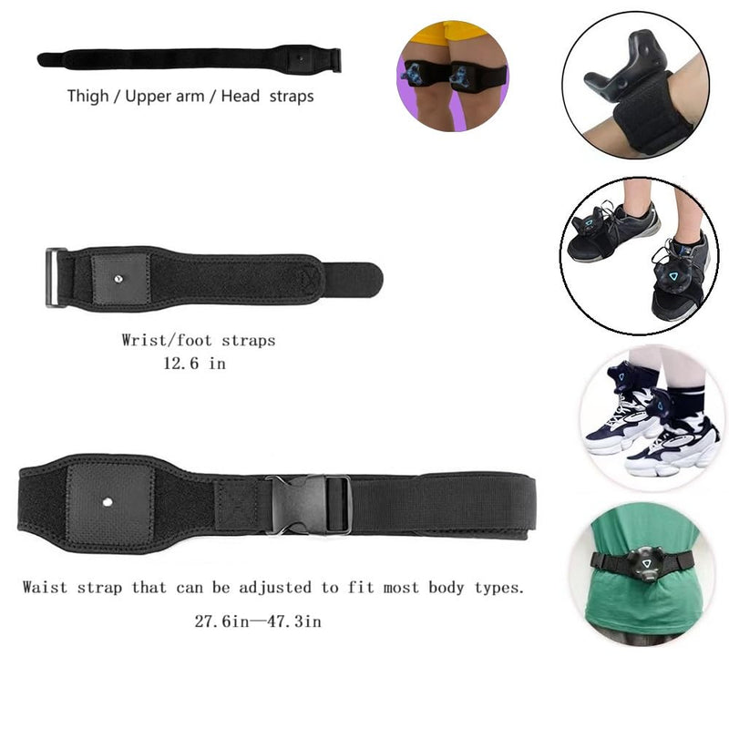 HTC Vive Full Body trackers Belt, trackers Fixed Belt, for Virtual Reality, Tundra Tracker Straps,1 Belt, 2 Bowl Straps, 2 Thigh Straps.