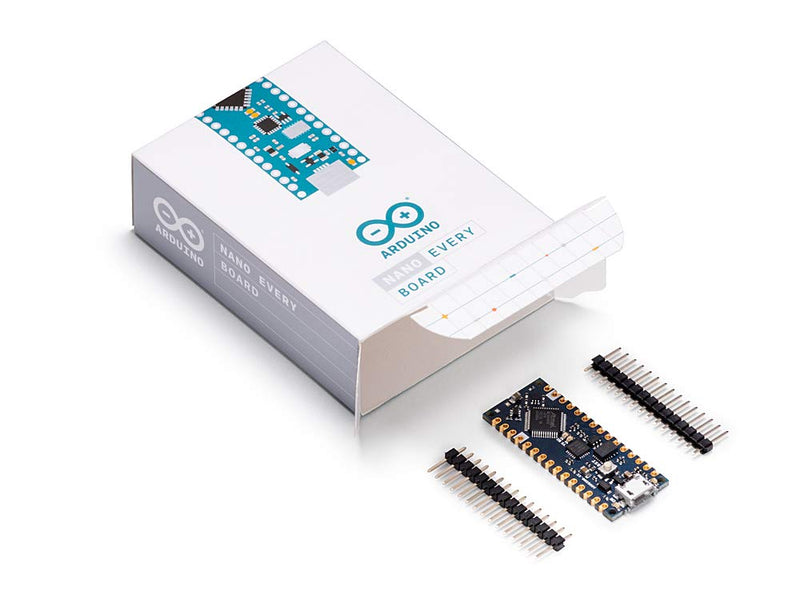 Arduino Nano Every [ABX00028] – ATmega4809, 48KB Flash, 6KB SRAM, 20 Digital I/O, 8 Analog Inputs, Micro USB Type-B, Compatible with Arduino IDE for Embedded Projects Arduino Nano Every (Single Board)