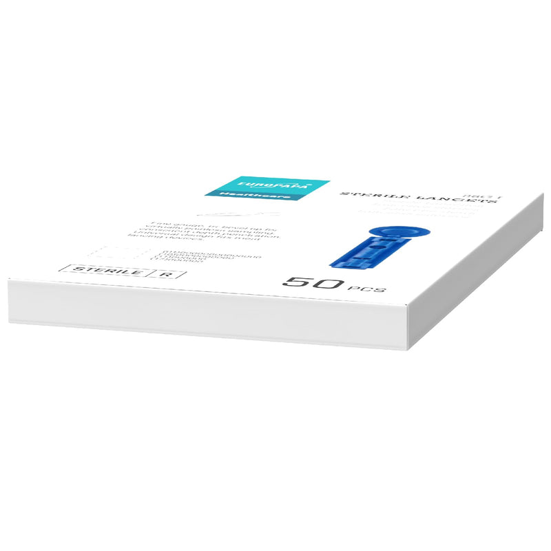 EUROPAPA® EUROPAPA BG Series Sterile Disposable Lancets for Blood Collection Blood Sugar Measurement Capillary Diabetic Pack of 50