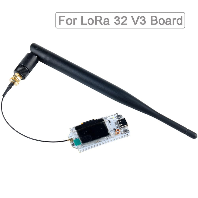 DIYmalls 868 MHz LoRa Antenna 5dBi SMA Plug 195 mm + SMA Female Cable for Meshtastic LoRa 32 V3 HTCC-AB02S Heltec T114 Mesh Node LoRa32u4II (Pack of 2)