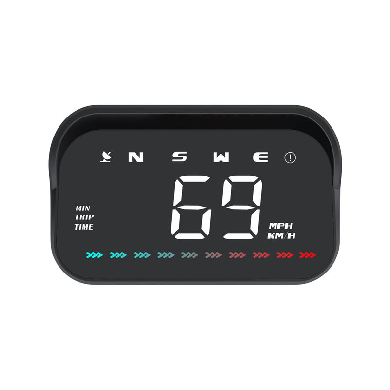 Shkalacar Heads up Display, GPS Speedometer for car, car hud Display Windshield, Direction Travel Time Distance Ambient Light Overspeed Alarm