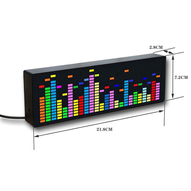 Music Spectrum Display, Music Spectrum Display Analyzer, VU Meter, RGB Audio Level Display, Amplifier Board, Color LED Screen, Voice Control + Wire Control