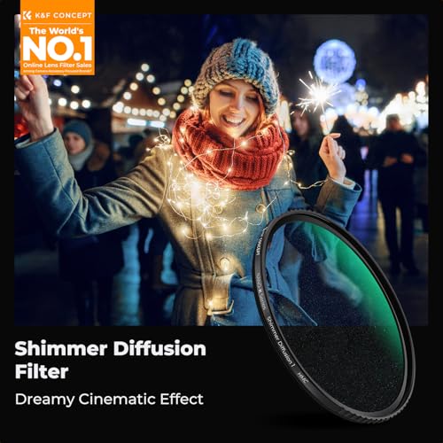 K&F CONCEPT 77mm Shimmer Diffusion 1 Effect Filter