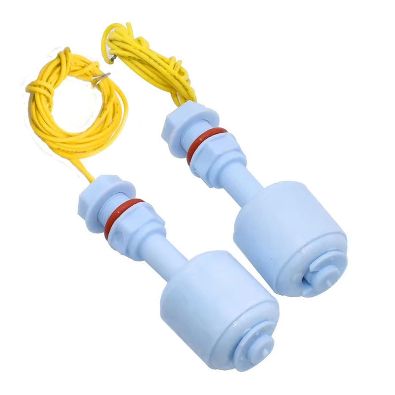 Pack of 2 Water Level Sensors, Both AC 220 V and AC/DC24 V Circuits Can Be Used Liquid Float Switch Liquid Sensor for Hydroponics Gardening Aquarium Pool Tank 52 mm
