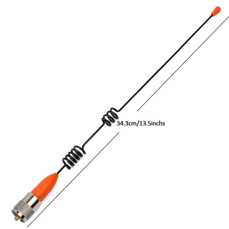 HYS VHF Marine Band (156-158 MHz)&Weather Frequencies (162 MHz) Antenna | W/16.4ft(5m) RG58 Low Loss Premium Coaxial Cable With PL259 for Standard Truck Horizon Cobra Icom VHF Marine Mobile Radio