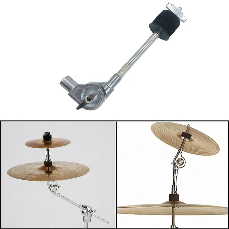 Cymbal Stacker Attachment, Adjustable Cymbal Stacker Mount Cymbal Stacker Arm Cymbal Boom Arm Holder Attachment for Cymbal Stand Drum Kit Accessory