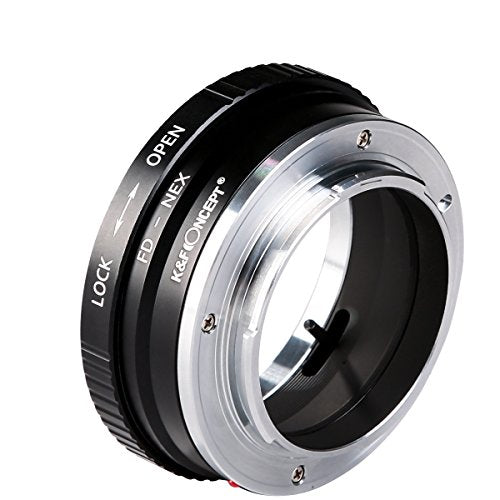 K&F Concept Lens Mount Adapter FD to NEX Copper Adapter Compatible with Canon FD FL Lens to NEX E-Mount Camera