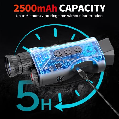Infrared Night Vision Monocular, Nightvision Goggles Scope for Outdoormen