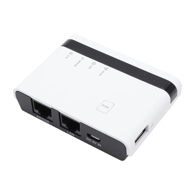 Sanpyl USB Print Server - Allows to Share up to 4 Printers wirelessly or via Ethernet, 10/100Mbps LAN Bridge Sharing Wired Wireless Standalone Modes Print Server, Plug and Play (US Plug) US Plug