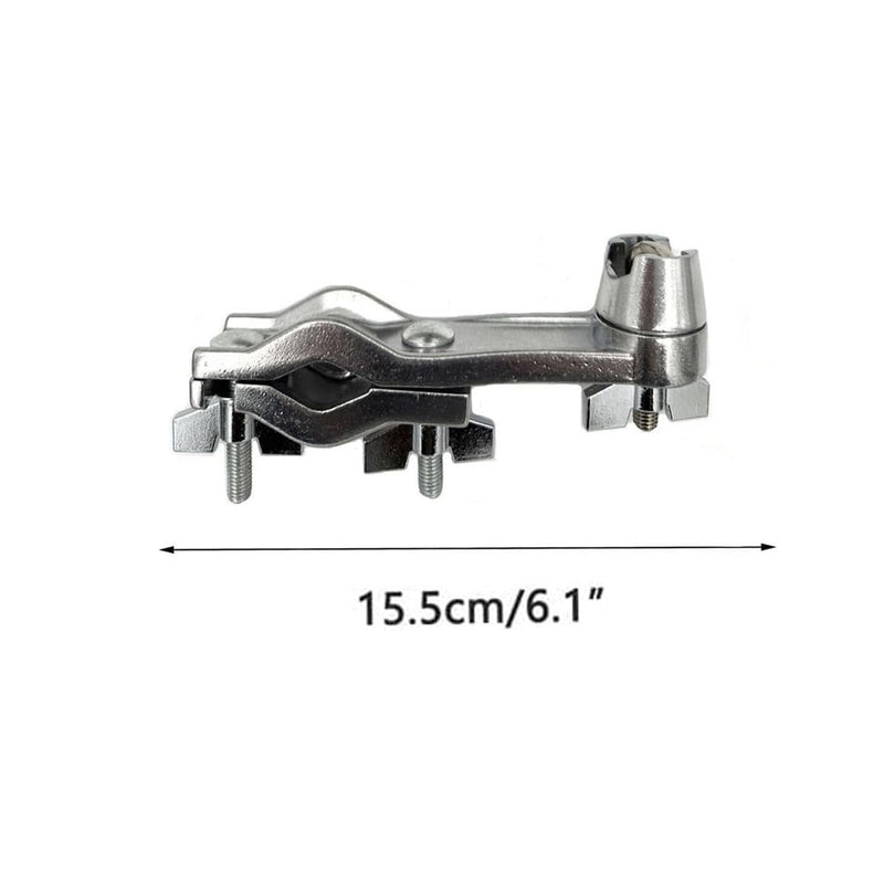 Drum Set Microphone Mount Holder, Drum Rack Mounting Clamp with L Shaped Mic Mount Arm Shock Mount Microphone Clip, Microphone Stand for Hi-Hat Cymbal Stand Percussion Drum Set