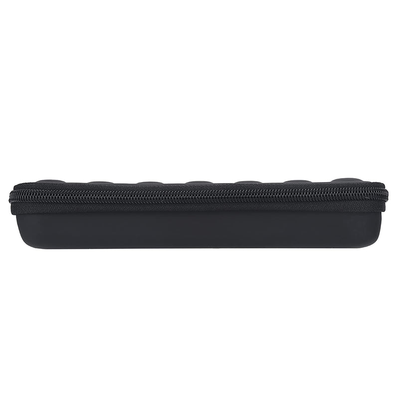 Harmonica Storage Bag Zippered Case 7 Harmonicas PU Leather Black Lightweight Portable Fits Harmonica Lovers