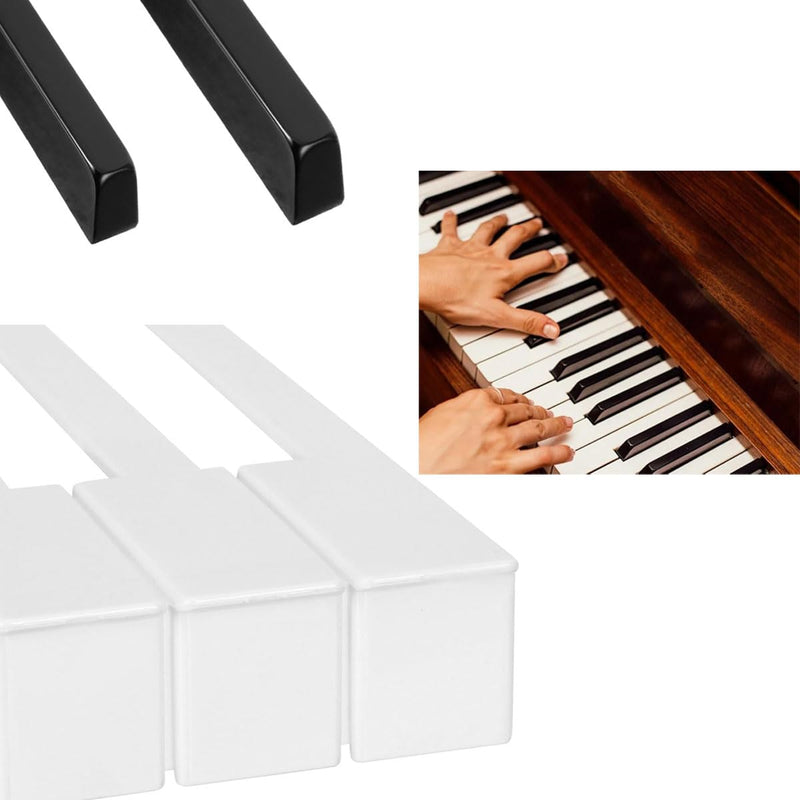 [AUSTRALIA] - Piano Keytops Replacement - 88 Key Complete Set, Black and White Plastic Keys Top Repair Kit 