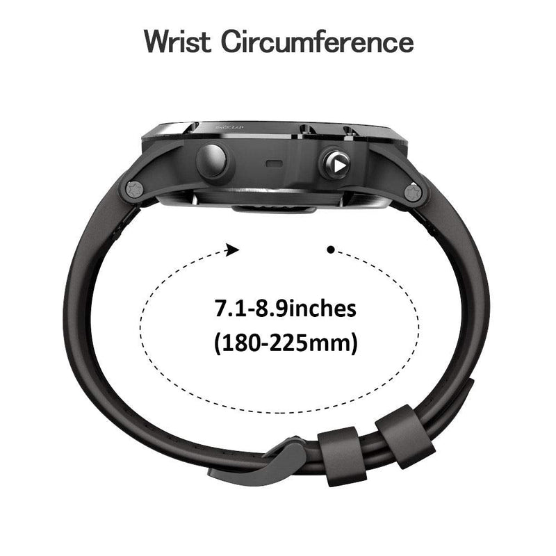 ANCOOL for Garmin Fenix 5X/7X/6X Watch Band Quickfit 26mm Watch Bands Compatible with Fenix 6X Pro/5X Plus/7X Pro/8 51mm(Pack of 7) Black,Gray,Olive Green,Slate,Red,Orange,Green 7 Pack