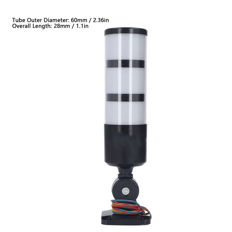 Signal column, red, yellow, green, 3-ply, 12 24 V DC, flashing stacking light, bright LED light for machines