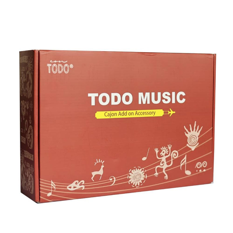 TODO Afro Cajon Accessory: Upgrade Cajon Drum Box Experience with Versatile Components Perfect for Enhancing Your Beats and Rhythm Brown-Accessories