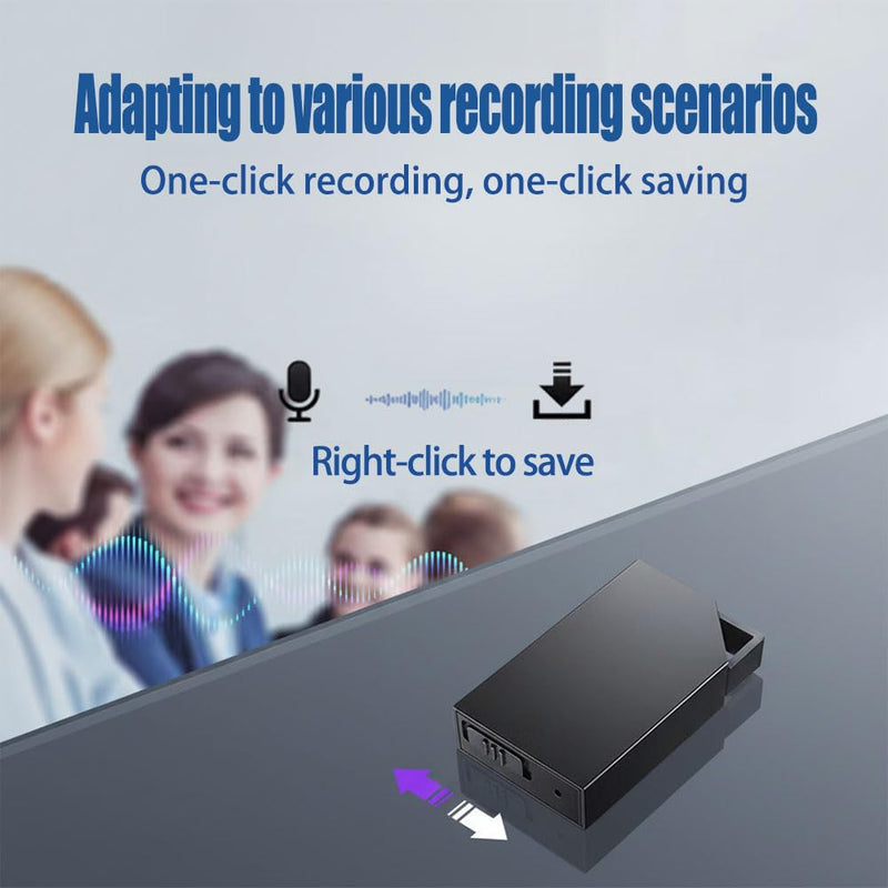 [AUSTRALIA] - Digital Voice Recorder with 64GB Memory, USB Charging, Voice Activated Recorder, Mini Small Square Voice Recorder Voice Recorder, Meetings, Lectures and Interviews（1 * 0.8 * 0.2） 1 * 0.8 * 0.2 