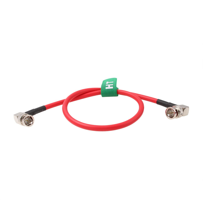 [AUSTRALIA] - 12G 4K SDI Coaxial Video Cable BNC to BNC Right Angle Canare LV-61S 75 ohm for Camera Monitor Flexible Shielded 80cm 