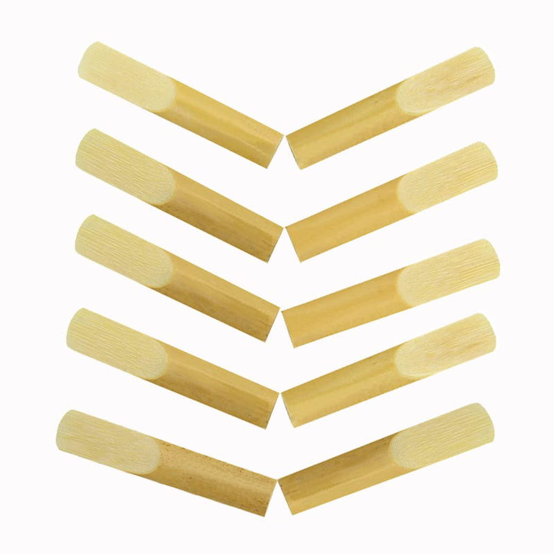 10 Pack Alto Saxophone Reeds 2.0/2.5/3.0, Alto Sax Reeds Strength 3.0 with Storage Box, Traditional Reeds for Alto Saxophone