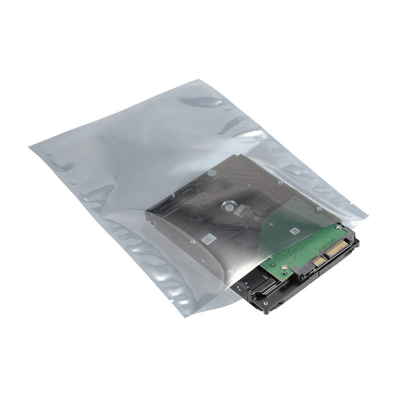 uxcell Antistatic Shield Shielding Bag, Flat Open Top Anti Static Bag for Electronic Devices, 7x10 inch(180x250mm), 100 PCS