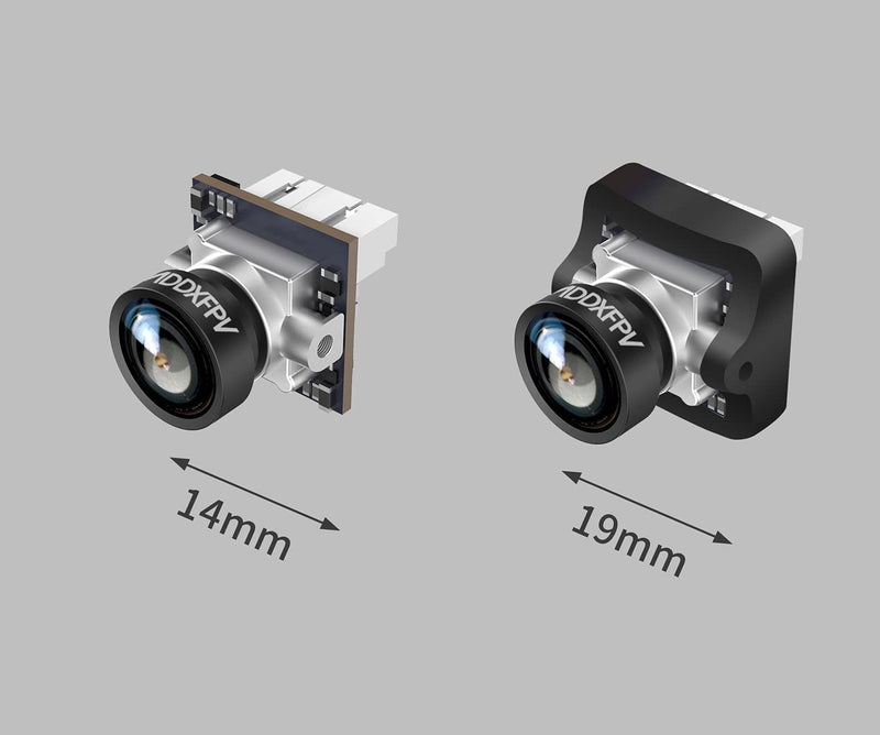 Caddx Ant FPV Camera 1200TVL Global WDR OSD 1.8mm Ultra Light Nano FPV Camera 16:9 NTSC PAL for RC FPV Cinewhoop Tinywhoop Drone Silver 16:9