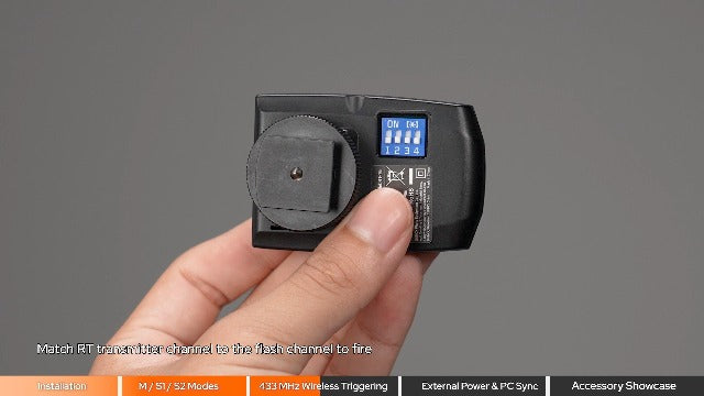 Godox TT520 III TT520III Camera Flash - Godox TT520 II TT520II Upgraded, 433MHz GN33 Manual Flash with RT-16 Transmitter, 1/128-1/1Power(±1/3-stop), S1/S2 Mode,Compatible w/Center-Pin Hotshoe Cameras