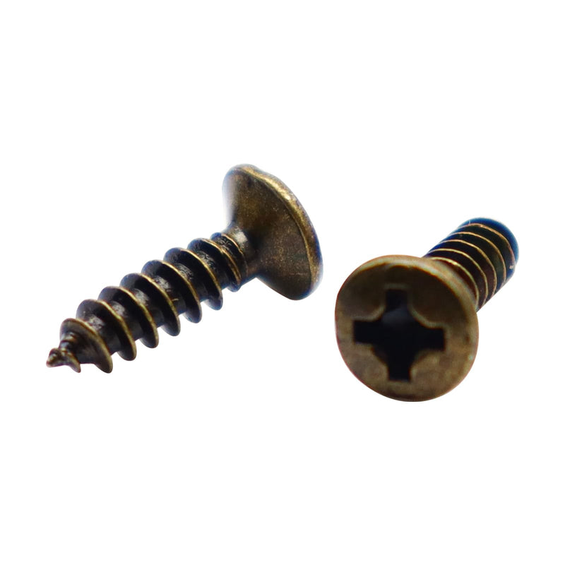 50PCS Bronze 3MM Guitar Pickguard Screws Pick Guards Scratch Plate Mounting Screws Guitar Repair Screws for Fender Guitars Tele Gibson LP Les Paul SG Electric Guitar Bass Bronze-50pcs