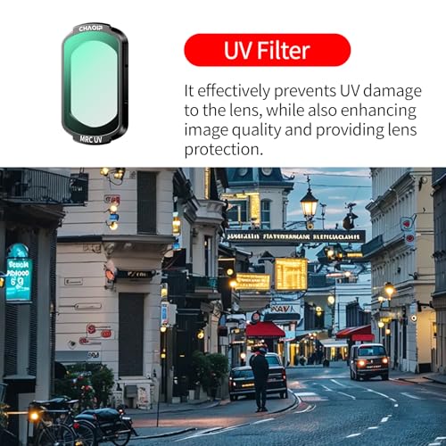 Magnetic ND/CPL Filter Set Compatible with DJI Osmo Pocket 3 Creator Combo, 6-Pack: UV, CPL, ND16/PL, ND32/PL, ND64/PL, ND256/PL Polarizer and Neutral Density Filters, Action Camera Accessories Magnetic ND/PL & CPL & UV Filter Set