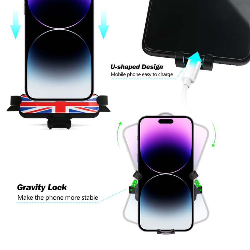 Mobile Phone Holder for Mini Cooper S Jcw One F54 F55 F56 F57 F60, Special Navigation Mobile Phone Mount for Central Control Screen (Style #007) STYLE #007