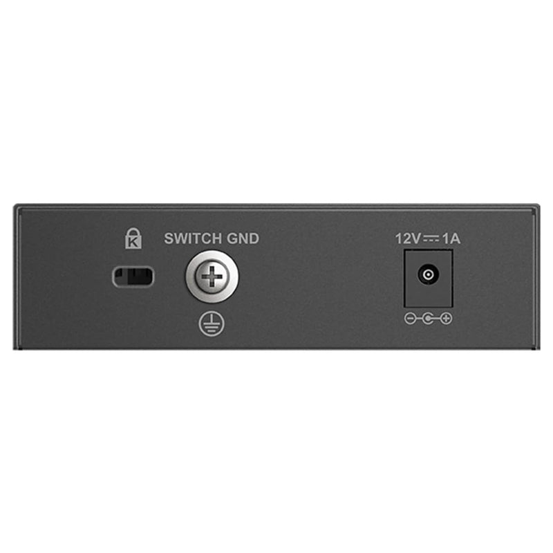 D-Link 5-Port 2.5G Unmanaged Ethernet Switch for Office, Media or Gaming | (DMS-105) Multi-Gig Fanless Sturdy Metal, Desktop/Wall, LED Speed Indicator, QoS, Shielded Ports, Energy Saving, Plug&Play 5 Port Multi-Gig 2.5Gb