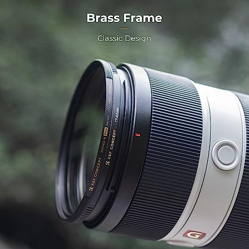 K&F Concept 58mm to 82mm Brass Step-Up Lens Filter Adapter Ring 58-82mm