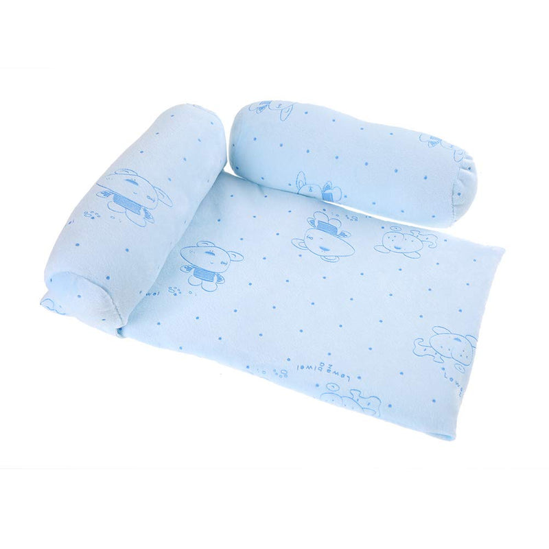[AUSTRALIA] - aqxreight Pillow Roll Cotton Inf Sleep Flat Pillow for Newborns. Our Newborn Pillow Helps Adjust Babies. Pillow Roll Pillow Pillow Sleeping Pillow Inf Pillow Blue 
