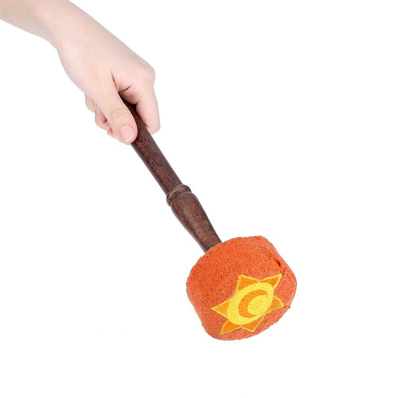 Hard Wood Felted Striker, Handmade Hard Wood Multi-Purpose Tibetan Buddhism Singing Bowl Mallet Striker Stick for Meditation Chakra Healing Prayer and Yoga (Orange) Orange