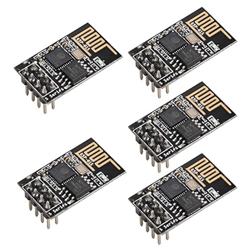 5pcs ESP8266 ESP-01S 4MB WiFi Wireless Serial Transceiver Module with 2pcs USB to ESP-01S Adapter Programmer CH340G UART PORG