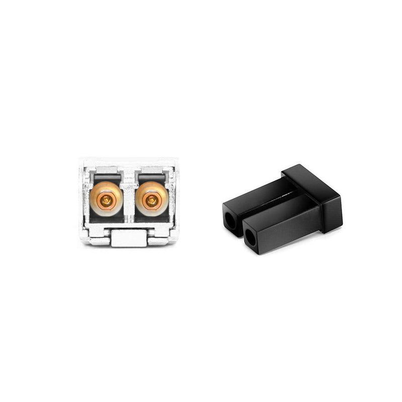 SFP SFP+ Ethernet Dust Cover Fiber Optic Port Plug Dust Caps for LC Duplex Port, Black Silicone, 20pcs