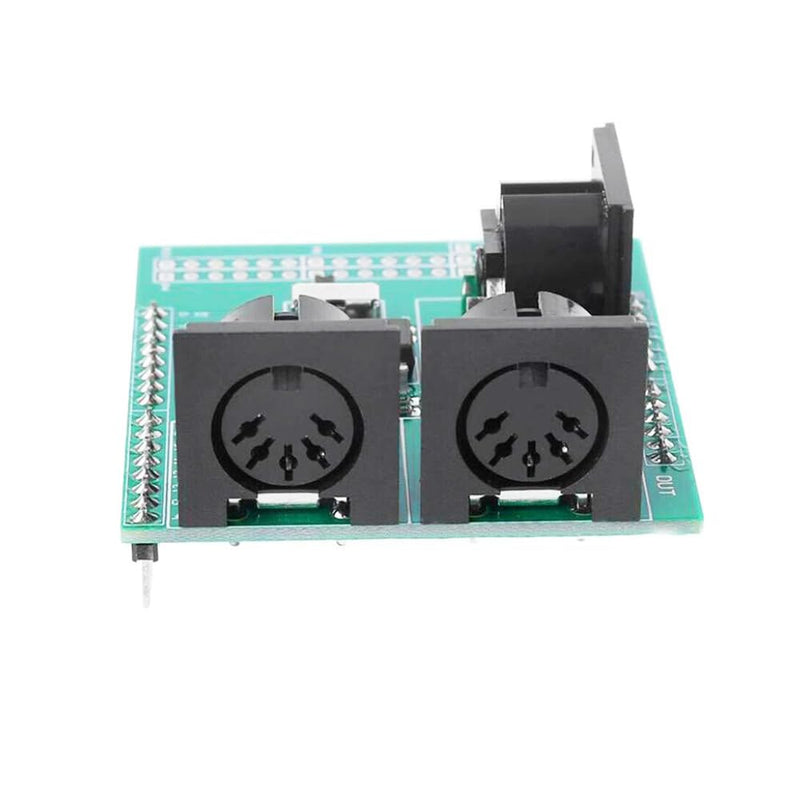 2pcs MIDI Shield Breakout Board Digital Interface Adapter with MIDI IN/OUT/THRU Ports and RUN/PGM Switch
